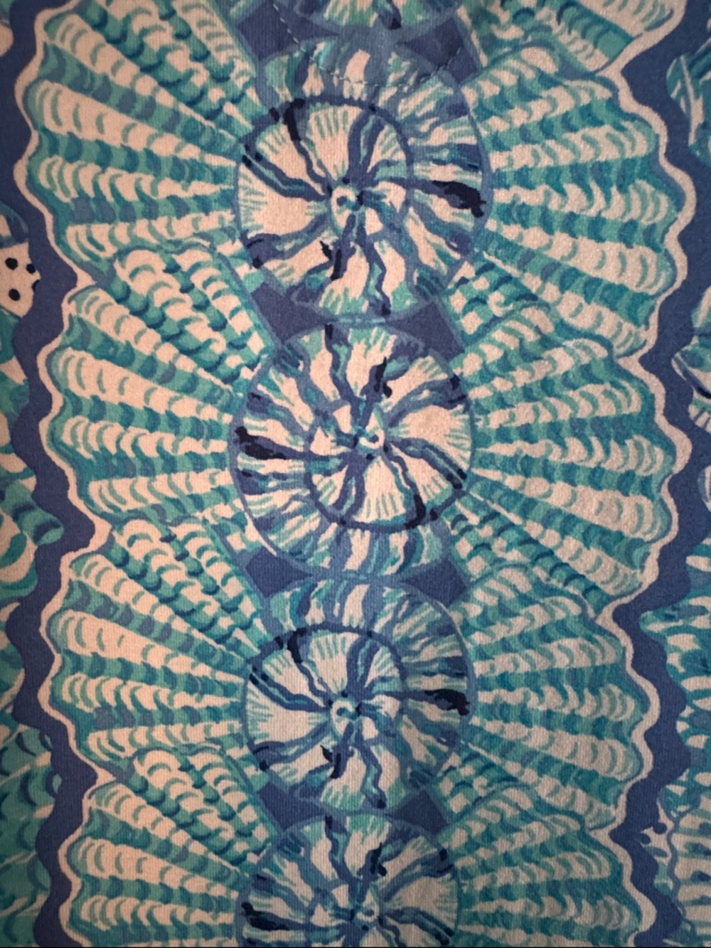 Lilly Pulitzer Blue & Turquoise Printed V-Neck Maxi Dress - Picture 4 of 8